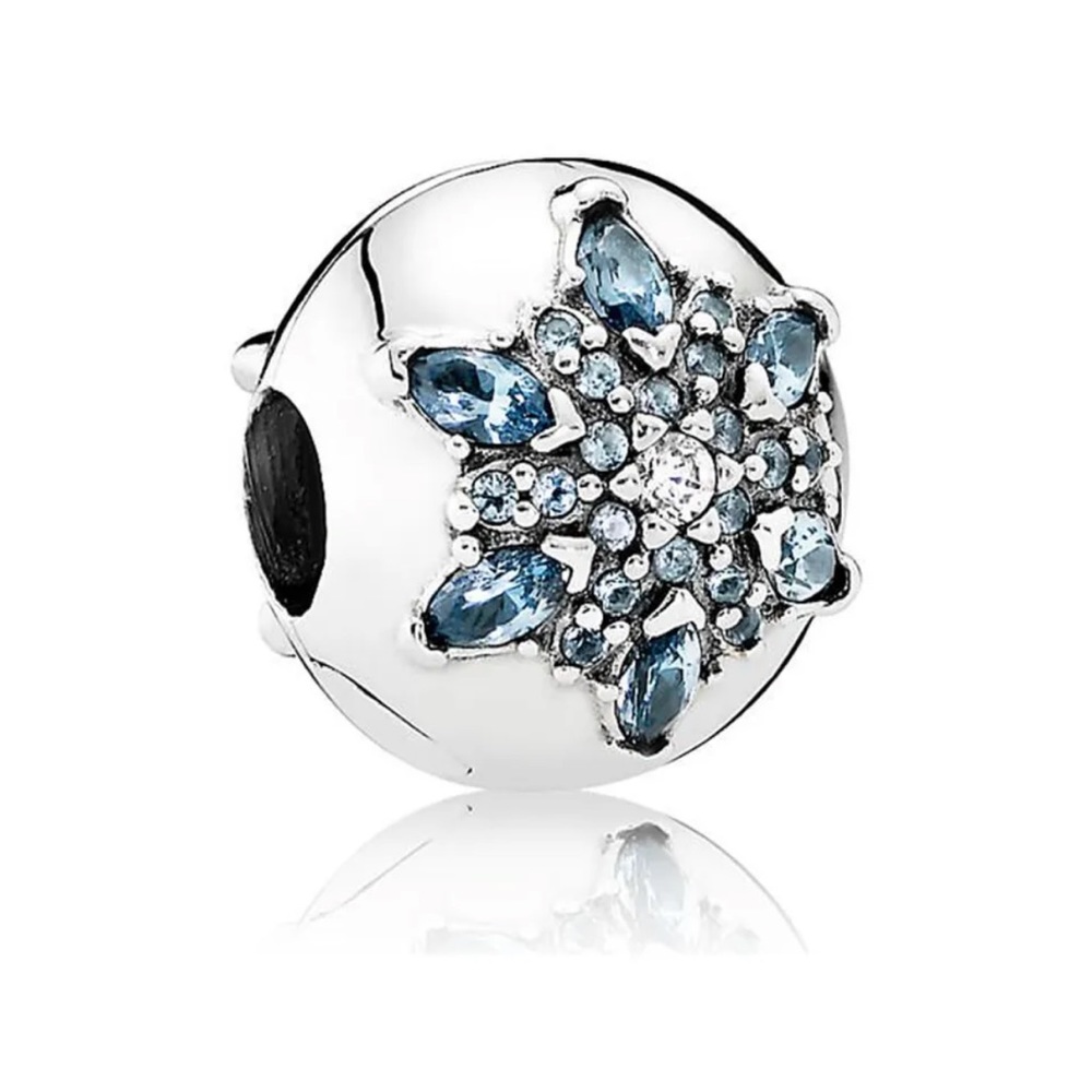 Pandora Crystalized Snowflake Clips